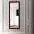 Madeline wall mirror dark brown lp