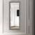 Madeline wall mirror dark brown black lp