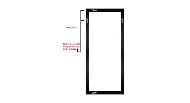 Madeline Wall Mirror (Simple Configuration, Silver, Black) by Urban Ladder - Front View Design 1 - 428379