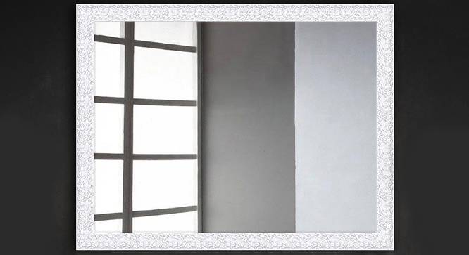 Rian Wall Mirror (White, Simple Configuration) by Urban Ladder - Front View Design 1 - 428380
