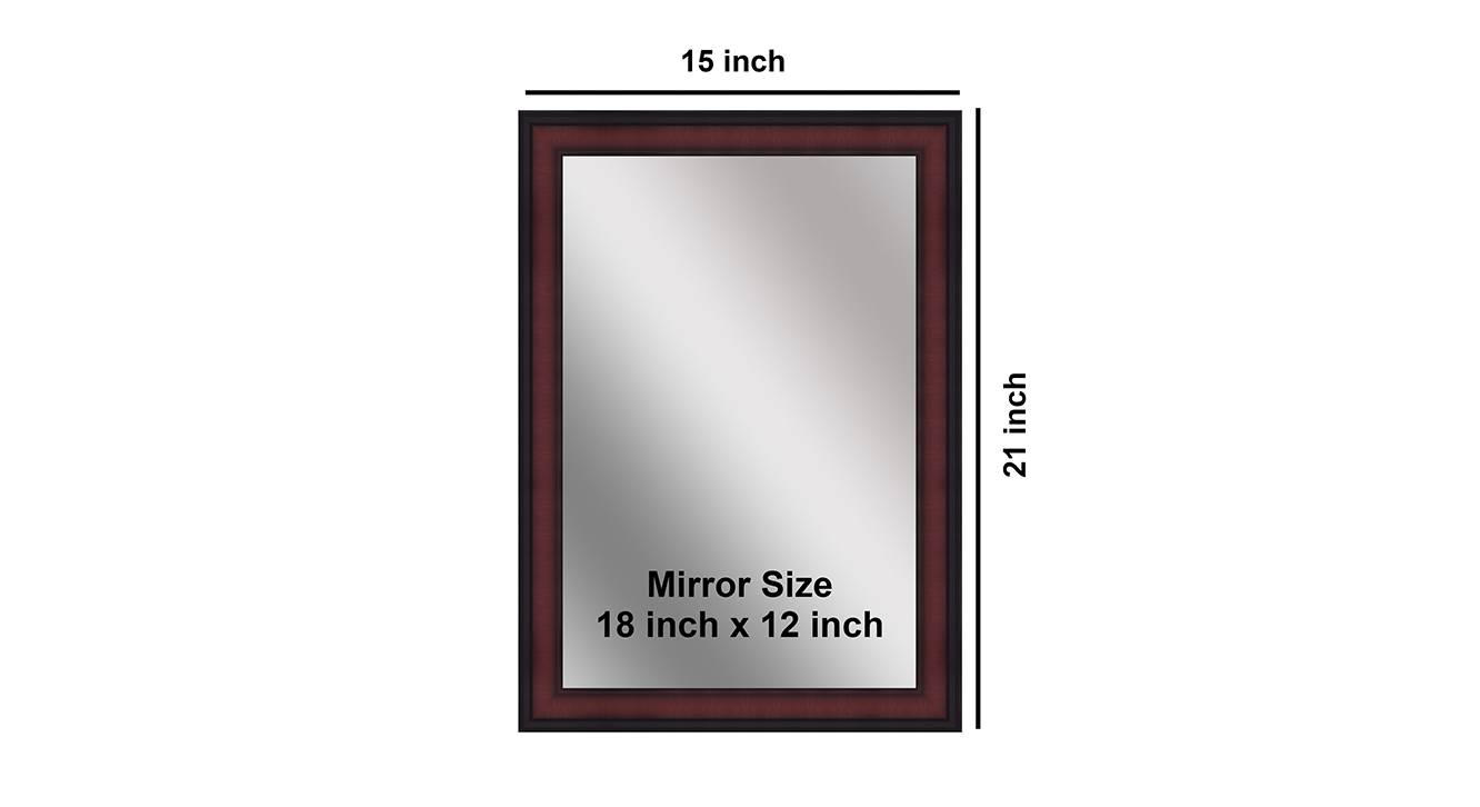 Mia wall mirror dark brown 6