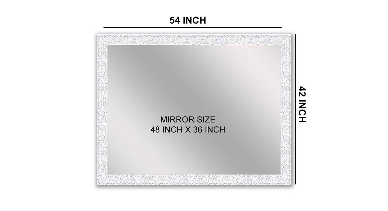 Nash wall mirror white 6