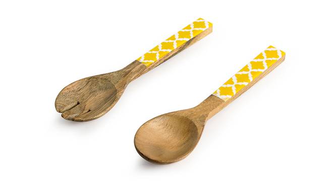 Alani Serving Spoon & Fork Set of 2 (Multicoloured) by Urban Ladder - Cross View Design 1 - 428496