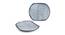 Amari Dinner Plates (Set Of 2 Set, Indigo Blue & White) by Urban Ladder - Front View Design 1 - 428570