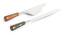 Ashley Cake Server & Bread Knife Set of 2 (Silver & Multicolour) by Urban Ladder - Front View Design 1 - 428658