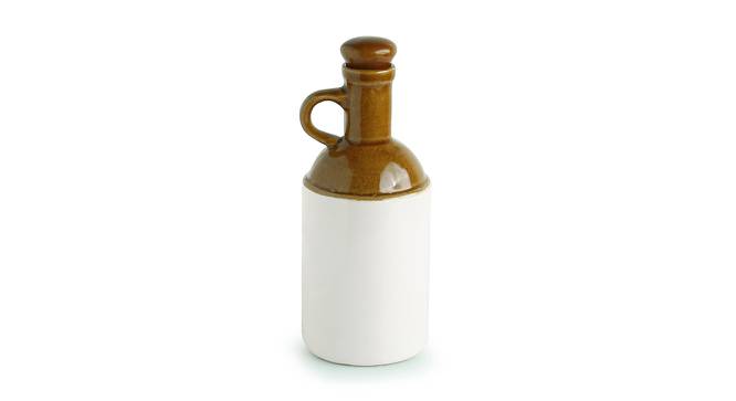 Bella Oil Bottle (Brown & Off White) by Urban Ladder - Front View Design 1 - 428833