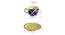 Barkley Cup & Saucer Set of 6 (Set of 6 Set, Blue, White & Yellow) by Urban Ladder - Design 1 Dimension - 428881