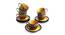 Clovis Cups With Saucers Set of 6 (Brown, Set of 6 Set) by Urban Ladder - Front View Design 1 - 429029