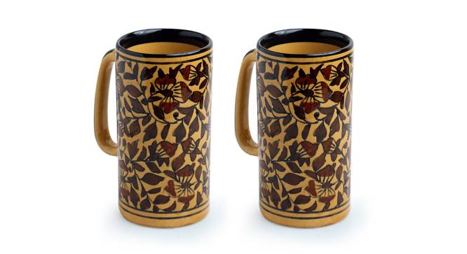 Clovis Mugs Set of 2 (Brown, Set Of 2 Set) by Urban Ladder - Front View Design 1 - 429032