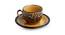 Clovis Cups With Saucers Set of 6 (Brown, Set of 6 Set) by Urban Ladder - Cross View Design 1 - 429043