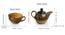 Dennes Cup & Kettle Tea Set (Brown, Set Of 2 Set) by Urban Ladder - Design 1 Dimension - 429285