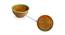 Ellona Dining Bowl (Set Of 4 Set, Caramel Brown & Sea Green) by Urban Ladder - Design 1 Side View - 429356