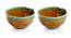 Ellona Dinner Plates, Serving Bowls & Katoris Set of 10 (Caramel Brown & Sea Green, set of 10 Set) by Urban Ladder - Rear View Design 1 - 429374