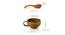 Ellona Soup Bowls With Spoons (Set Of 2 Set, Caramel Brown & Sea Green) by Urban Ladder - Design 1 Dimension - 429588