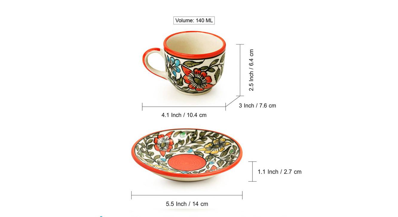 Emory cups and saucers set of 6 6