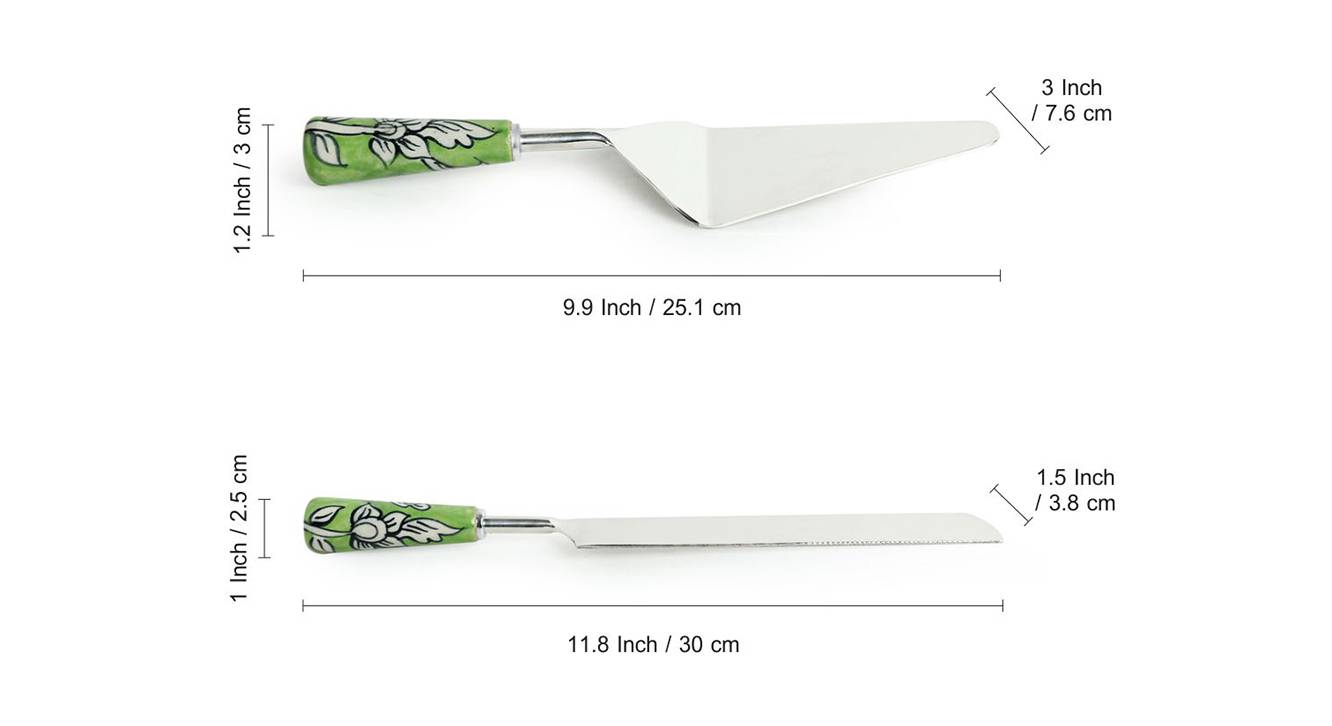 Esther cake server and bread knife set of 2 6