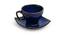 Hardien Tea Cups & Saucers Set of 6 (Set of 6 Set, Sapphire Blue and Golden) by Urban Ladder - Cross View Design 1 - 429832