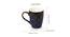 Harvey Coffee Mugs Set of 2 (Set Of 2 Set, Midnight Blue and Golden) by Urban Ladder - Design 1 Dimension - 429967
