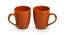 Hobert Coffee Mugs Set of 2 (Set Of 2 Set, Tangerine and Golden) by Urban Ladder - Front View Design 1 - 430011