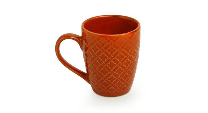 Hobert Coffee Mugs Set of 2 (Set Of 2 Set, Tangerine and Golden) by Urban Ladder - Cross View Design 1 - 430025