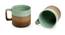 Journey Mugs Set of 2 (Set Of 2 Set, Mint Green, Earthen Brown & Cinnamon Brown) by Urban Ladder - Cross View Design 1 - 430326