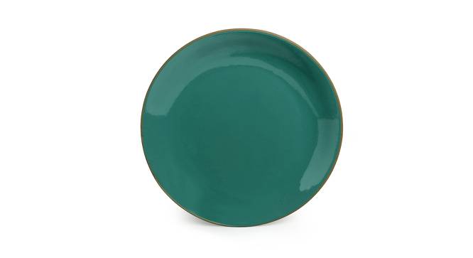 Juliet Dinner Plates (Set of 6 Set, Turquoise Blue & Earthen Brown) by Urban Ladder - Cross View Design 1 - 430416