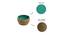 Juliet Dinner Plate With Katoris Set of 3 (Set of 3 Set, Turquoise Blue & Earthen Brown) by Urban Ladder - Rear View Design 1 - 430436
