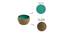 Juliet Dinner Plates With Side Plates & Katoris Set of 12 (Turquoise Blue & Earthen Brown, set of 12 Set) by Urban Ladder - Rear View Design 1 - 430441
