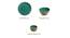 Juliet Dinner Plates With Serving Bowls Set of 10 (Turquoise Blue & Earthen Brown, set of 10 Set) by Urban Ladder - Design 1 Close View - 430450