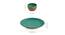 Juliet Dinner Plate With Katoris Set of 3 (Set of 3 Set, Turquoise Blue & Earthen Brown) by Urban Ladder - Design 1 Dimension - 430457
