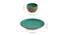 Juliet Dinner Plates With Katoris Set of 8 (Turquoise Blue & Earthen Brown, set of 8 Set) by Urban Ladder - Design 1 Dimension - 430461