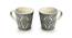 Laurent Mugs Set of 2 (Set Of 2 Set, Smoke Grey and White) by Urban Ladder - Front View Design 1 - 430682