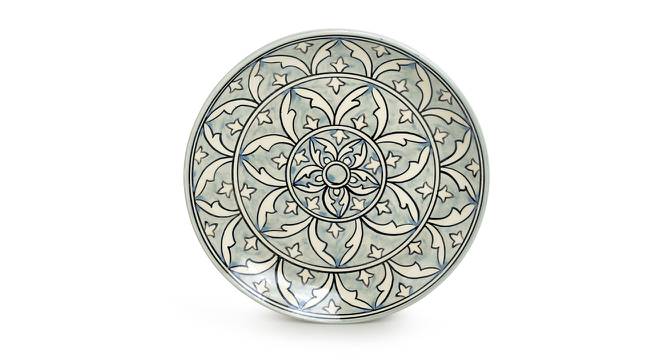 Laurent Dinner Plate With Dinner Katori (Set of 3 Set, Smoke Grey and White) by Urban Ladder - Cross View Design 1 - 430704