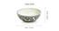 Laurent Serving Bowls (Set of 3 Set, Smoke Grey and White) by Urban Ladder - Design 1 Dimension - 430741