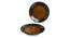 Lennon Dinner Plates Set of 2 (Set Of 2 Set, Amber with Teal Tints) by Urban Ladder - Front View Design 1 - 430793