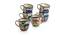 Lucy Cups Set of 6 (Set of 6 Set, Multicolored) by Urban Ladder - Front View Design 1 - 430887