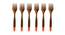 Lila Table Forks Set of 6 (Multicoloured) by Urban Ladder - Front View Design 1 - 430892