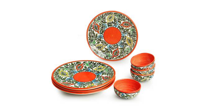 Majori Dinner Plates with Katoris Set of 8 (set of 8 Set) by Urban Ladder - Front View Design 1 - 431063