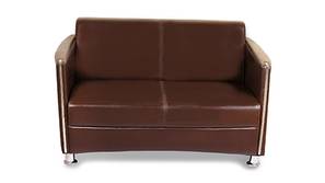 Colta Leatherette Sofa (Brown)
