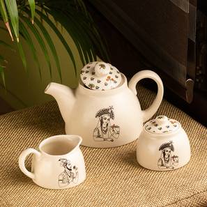 Cups Mugs Design Martine Teapot Set of 3 (Set of 3 Set)