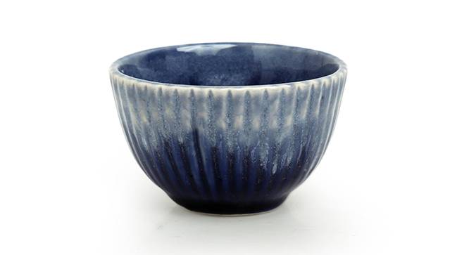 Matheo Dinner Bowls (Set of 6 Set, Light and Dark Azure Blue) by Urban Ladder - Cross View Design 1 - 431384