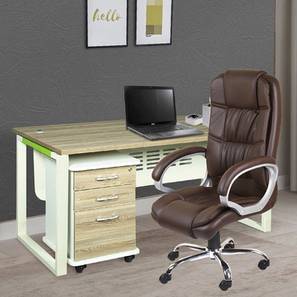 Study In Avanshi Design Brittinee Office Chair (Brown)