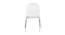 Kinisha Chair (White, Plastic Finish) by Urban Ladder - Front View Design 1 - 431461