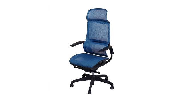 Graeham Study Chair (Blue) by Urban Ladder - Cross View Design 1 - 431474