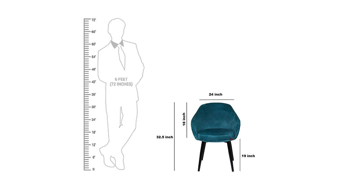 Synclair lounge chair turquoise 6