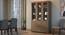 Hubert 6 Door Kitchen Display Cabinet (WARM WALNUT Finish) by Urban Ladder - Full View Design 1 - 431565