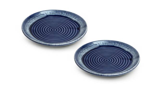 Matheo Side Plates (Set Of 2 Set, Light and Dark Azure Blue) by Urban Ladder - Front View Design 1 - 431582