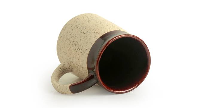 Maya Tea & Coffee Mugs Set of 2 (Set Of 2 Set, Dark Brown & Cream) by Urban Ladder - Cross View Design 1 - 431599