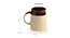 Maya Tea & Coffee Mugs Set of 2 (Set Of 2 Set, Dark Brown & Cream) by Urban Ladder - Design 1 Dimension - 431646