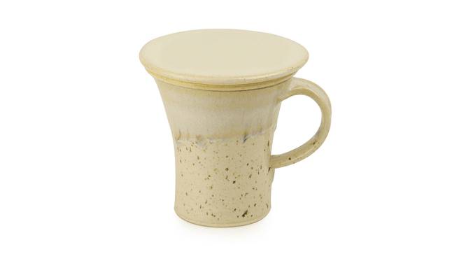 Norris Green Tea Filter Mug Set of 2 (Set Of 2 Set, Creamish White) by Urban Ladder - Front View Design 1 - 431775